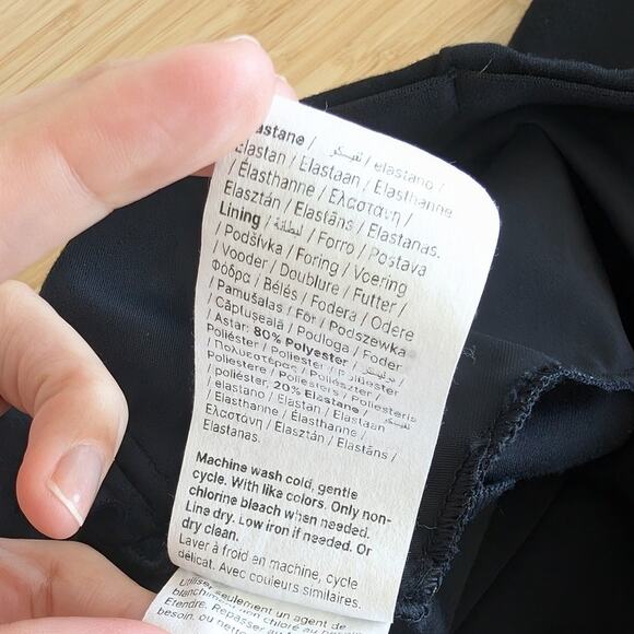 Spanx Perfect Fit Black Ponte Cropped High Waist Wide Leg Pants, size L - Picture 8 of 10